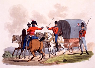 Uniform van een Officier, Soldaat en Voerman van de Koninklijke Wagen Trein, uit 